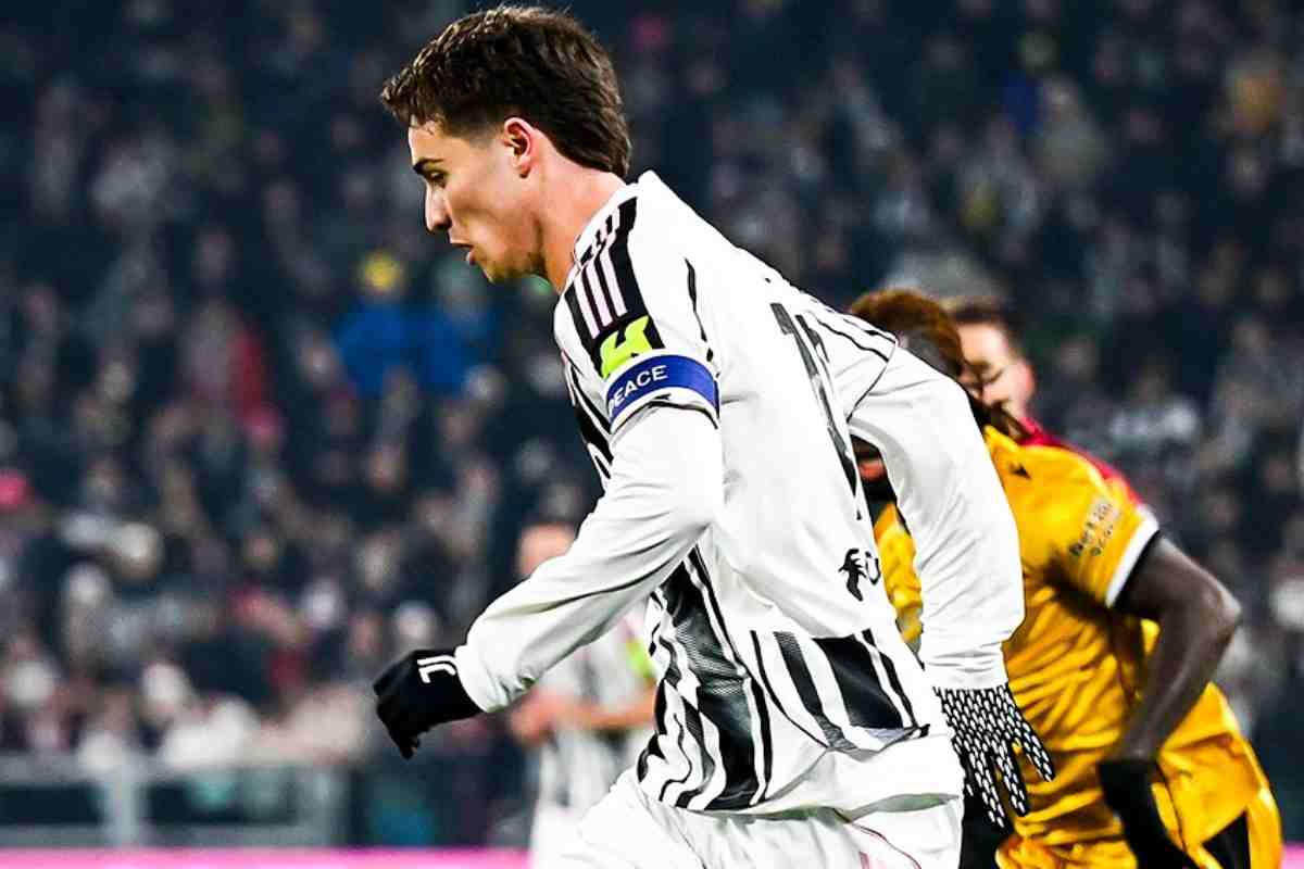 Kenan Yildiz in campo con la Juve 