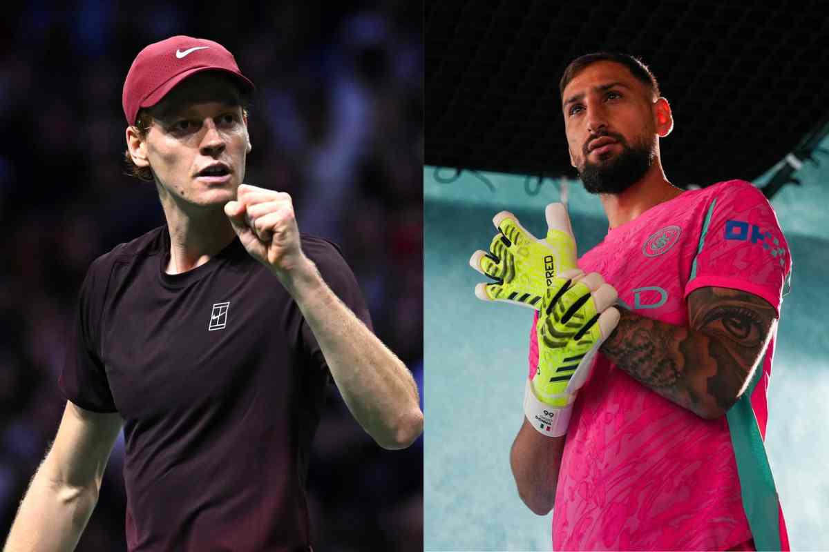 Jannik Sinner e Gigio Donnarumma