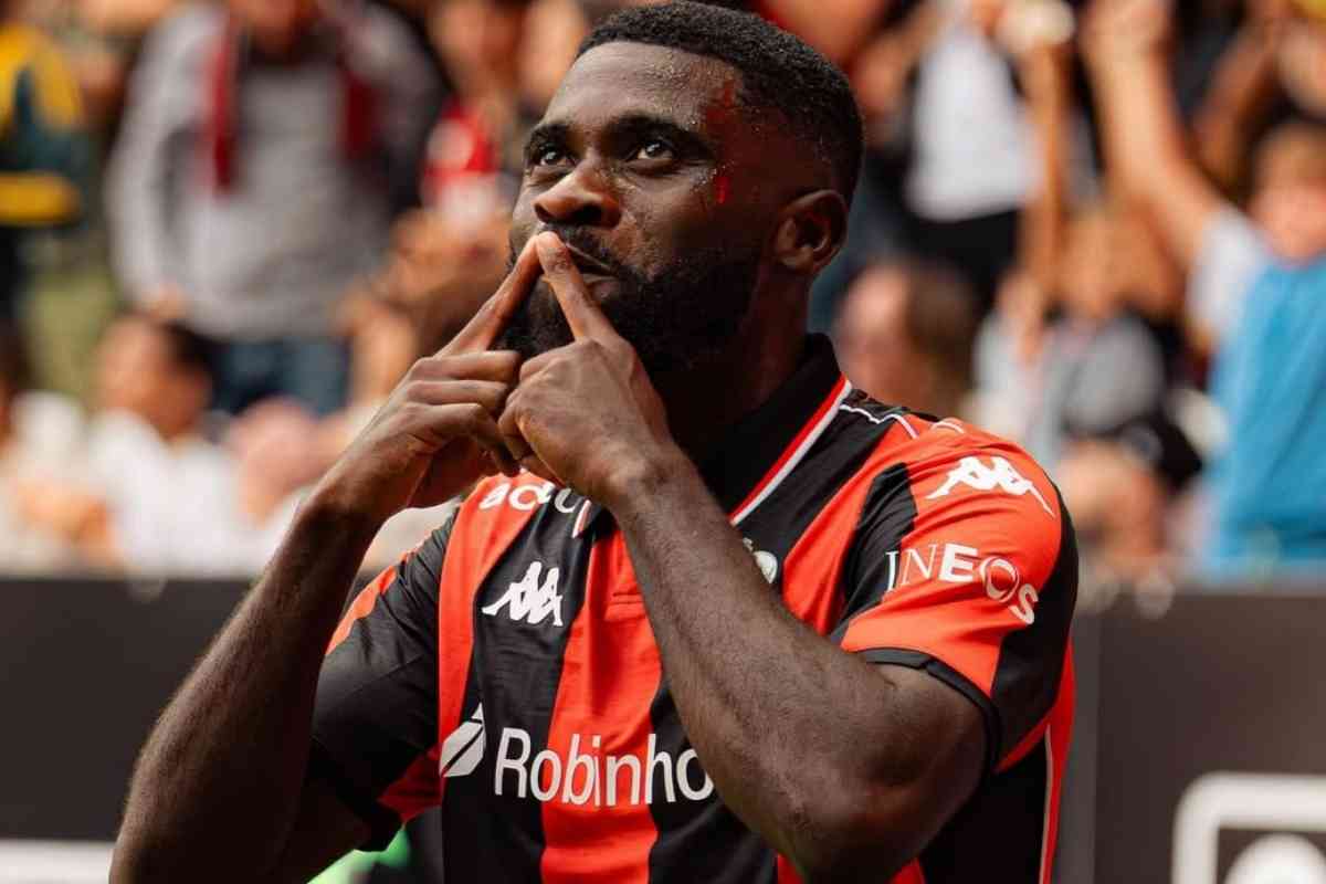 Jeremie Boga in campo con il Nizza 