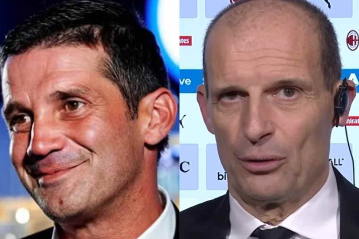 Cristian Chivu e Max Allegri in primo piano