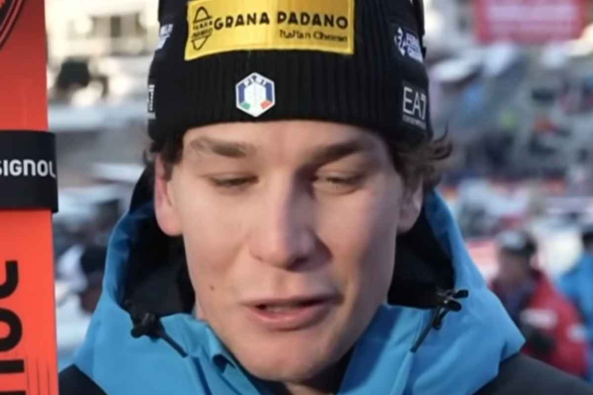 Giovanni Franzoni durante un'intervista a Sky Sport