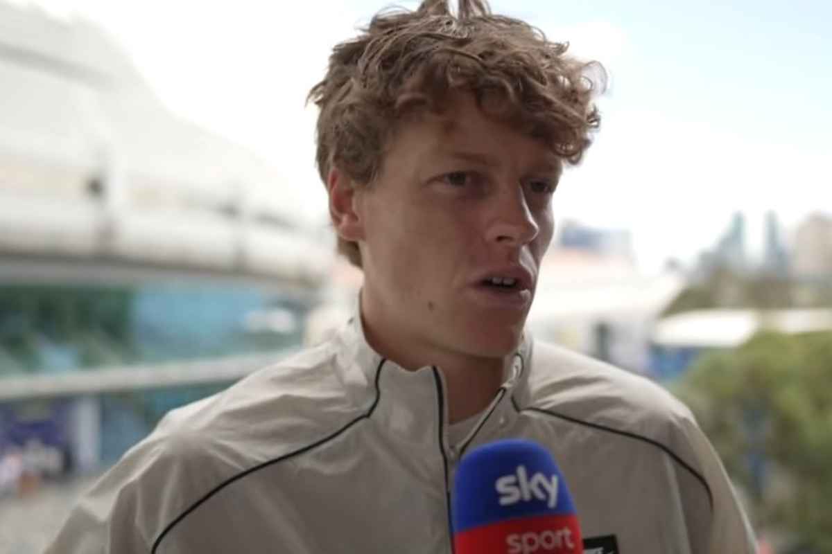 Jannik Sinner intervistato da Sky Sport