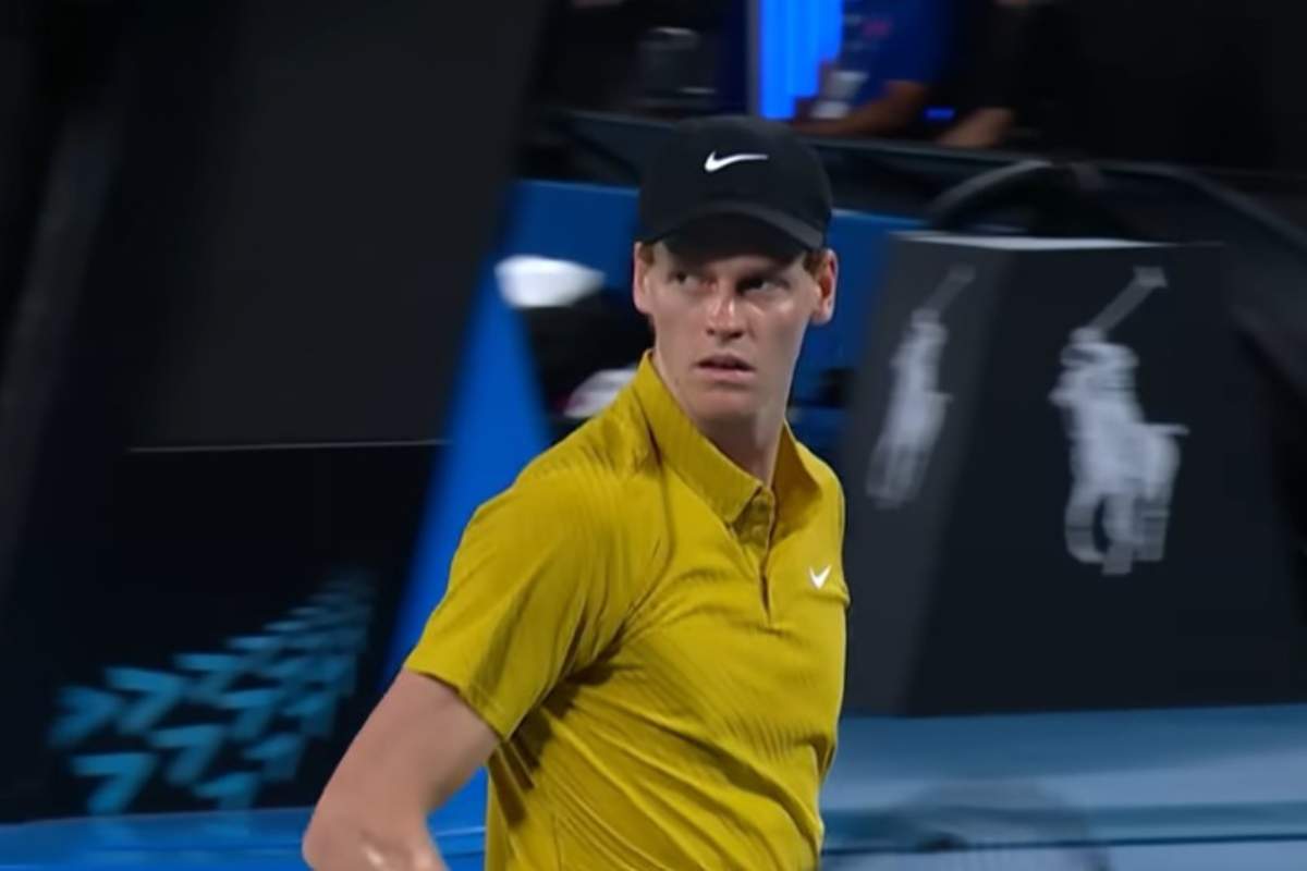 Jannik Sinner in campo