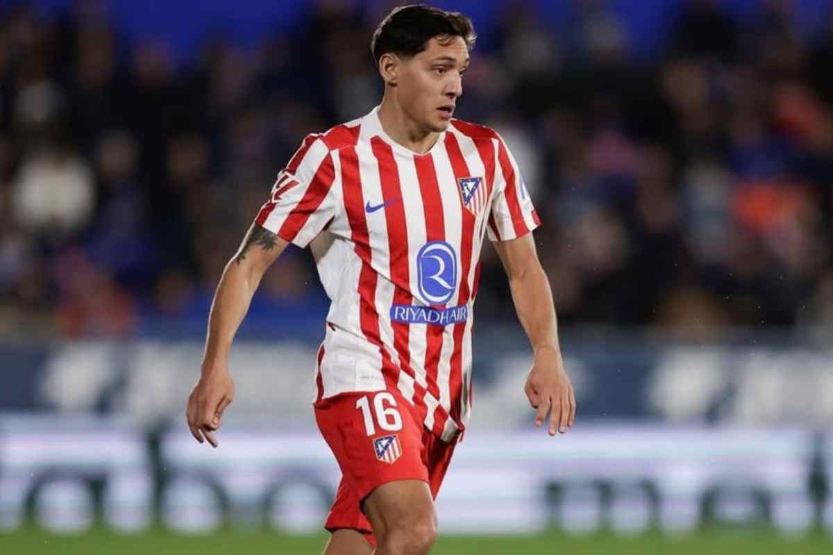 Nahuel Molina in campo con l'Atletico Madrid