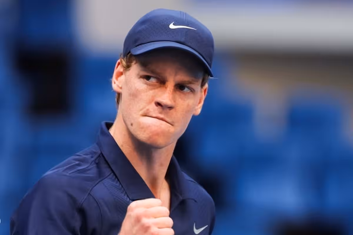 Jannik Sinner in campo