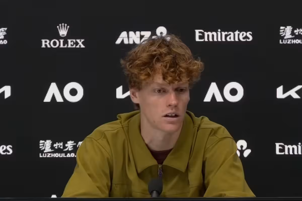 Jannik Sinner in conferenza stampa