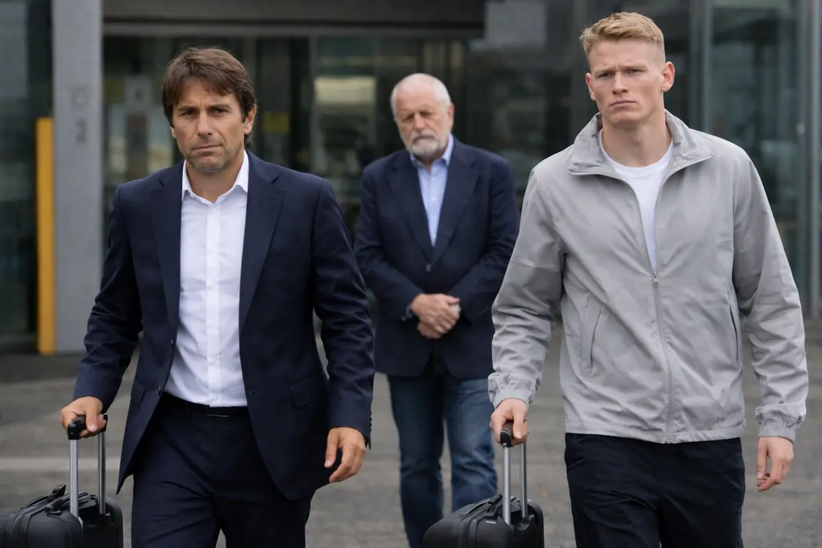 Conte e McTominay via da Napoli